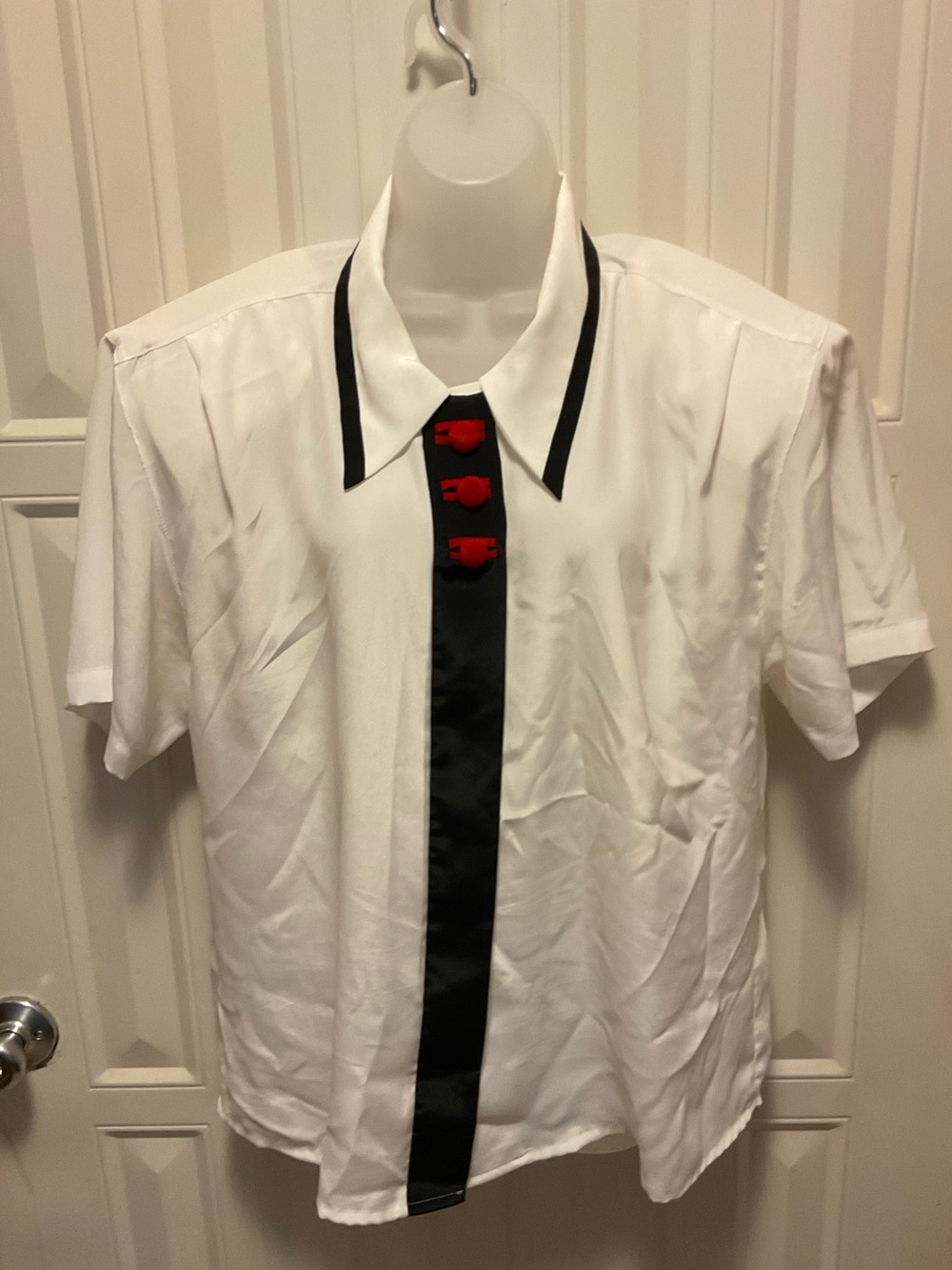 Vintage shirt short sleeve 80s dress shirt
